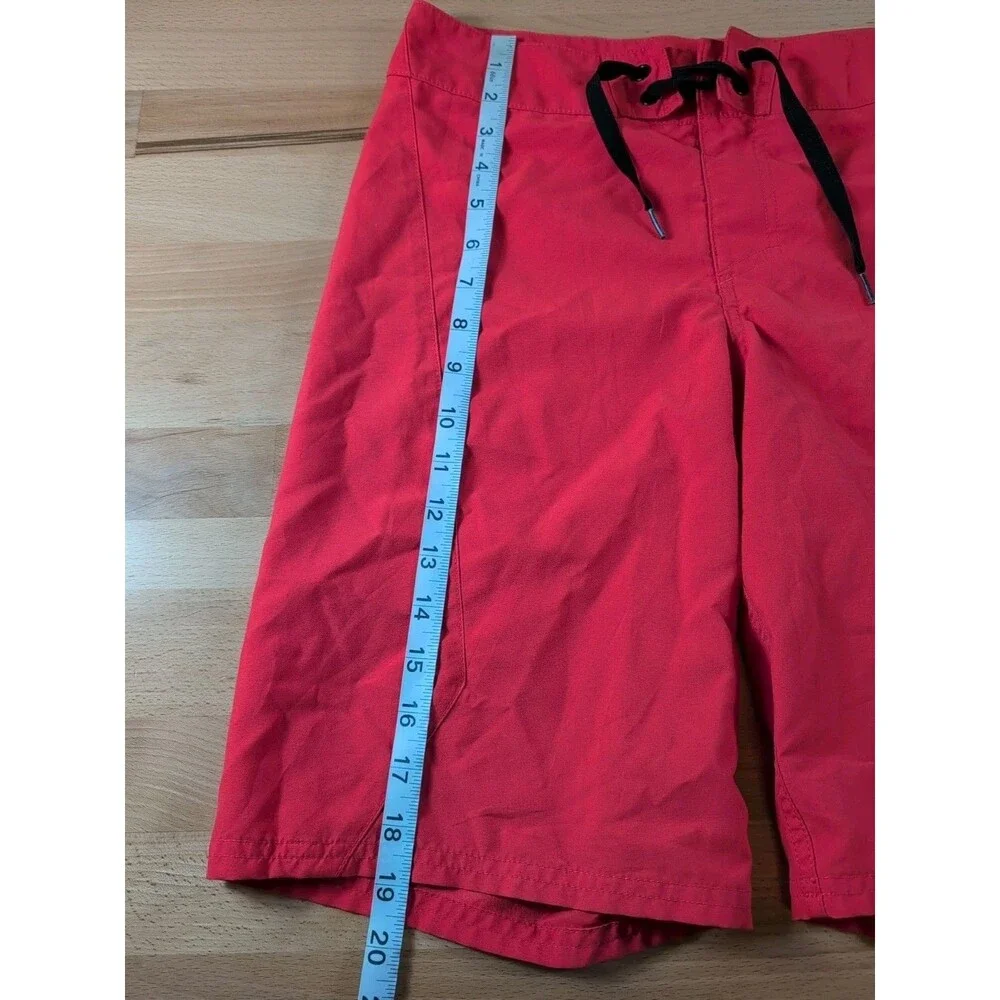 Under Armour Board Shorts Men's Size 28 Storm 1 Red Tie Swim Surf